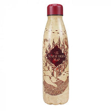 Load image into Gallery viewer, HARRY POTTER HOGWARTS (MARAUDERS MAP) WATER BOTTLE METAL (500ML)