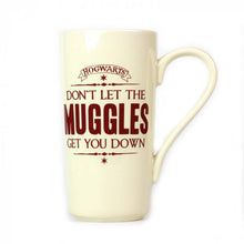 Load image into Gallery viewer, HARRY POTTER HOGWARTS DON'T LET THE MUGGLES GET YOU DOWN (MUGGLES) MUG LATTE BOXED (500 ML)
