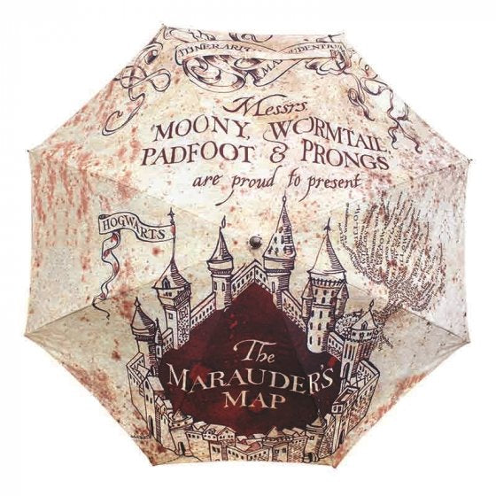 HARRY POTTER HOGWARTS (MARAUDERS MAP) UMBRELLA (STICK)