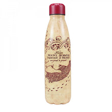 Load image into Gallery viewer, HARRY POTTER HOGWARTS (MARAUDERS MAP) WATER BOTTLE METAL (500ML)
