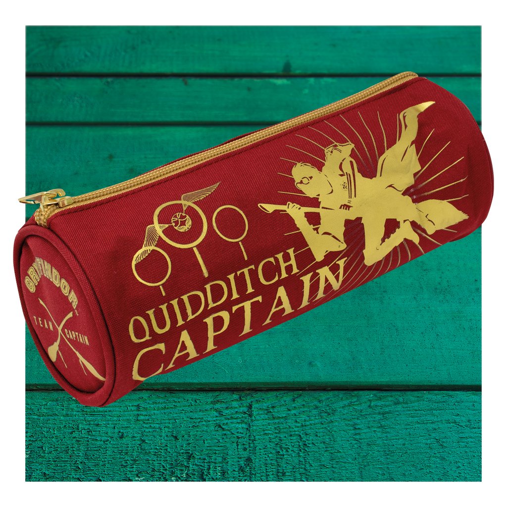 HARRY POTTER QUIDDITCH BARREL SCHOOL STATIONERY PENCIL CASE